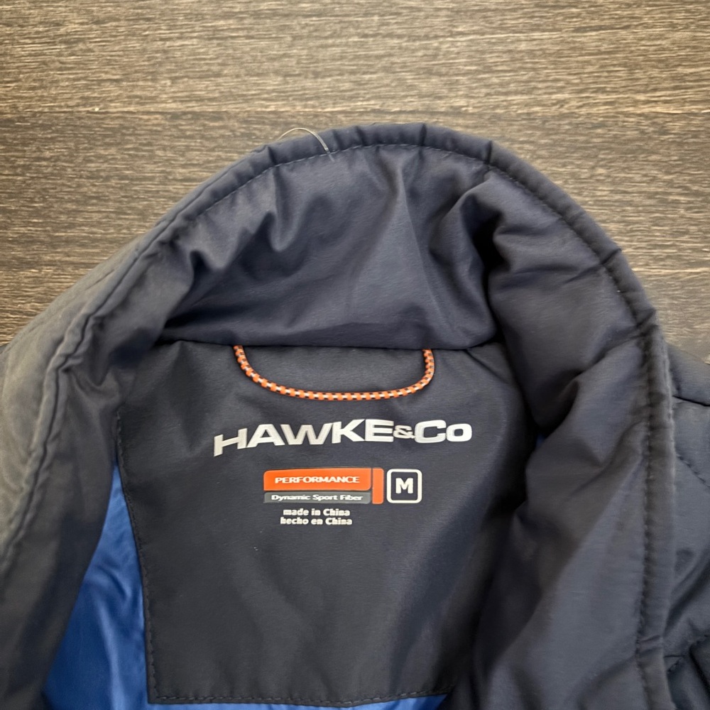NWT Hawke & Co Men's Navy Blue HK Quilted Heritage Puffer Jacket in Size Medium - Picture 4 of 6